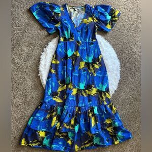 Christopher John Roberts X Target Dress Maxi Floral Bright Long‎ Womens Size 6